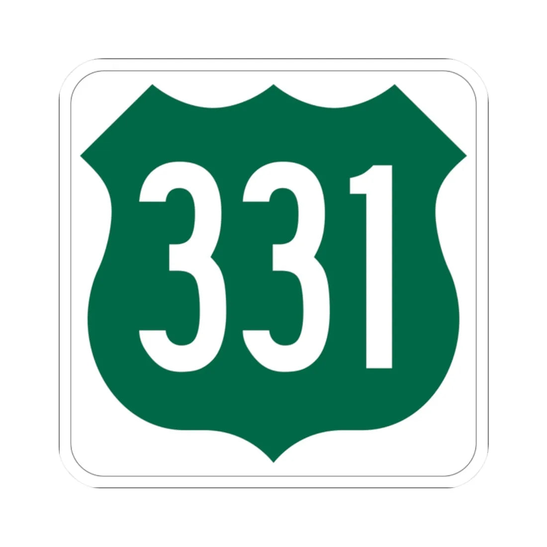 US 331 FL (Florida) (Road Sign) STICKER Vinyl Kiss-Cut Decal 2 Inch White - The Sticker Space