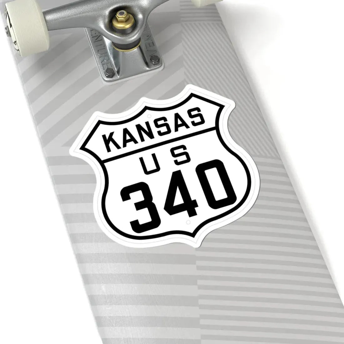 US 340 Kansas 1926 (Kansas) (Road Sign) STICKER Vinyl Kiss-Cut Decal - The Sticker Space