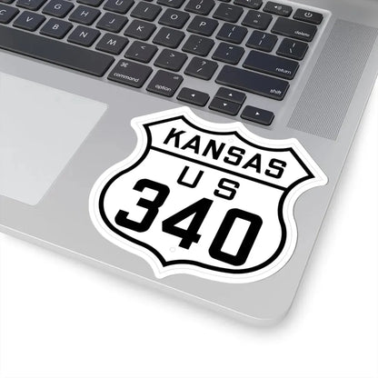 US 340 Kansas 1926 (Kansas) (Road Sign) STICKER Vinyl Kiss-Cut Decal - The Sticker Space