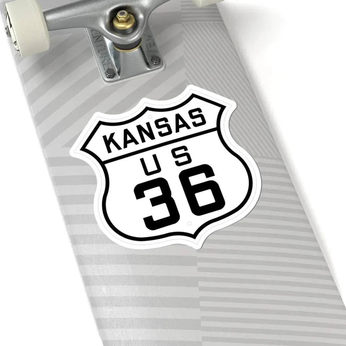 US 36 Kansas 1926 (Kansas) (Road Sign) STICKER Vinyl Kiss-Cut Decal - The Sticker Space