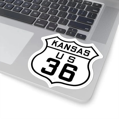 US 36 Kansas 1926 (Kansas) (Road Sign) STICKER Vinyl Kiss-Cut Decal - The Sticker Space
