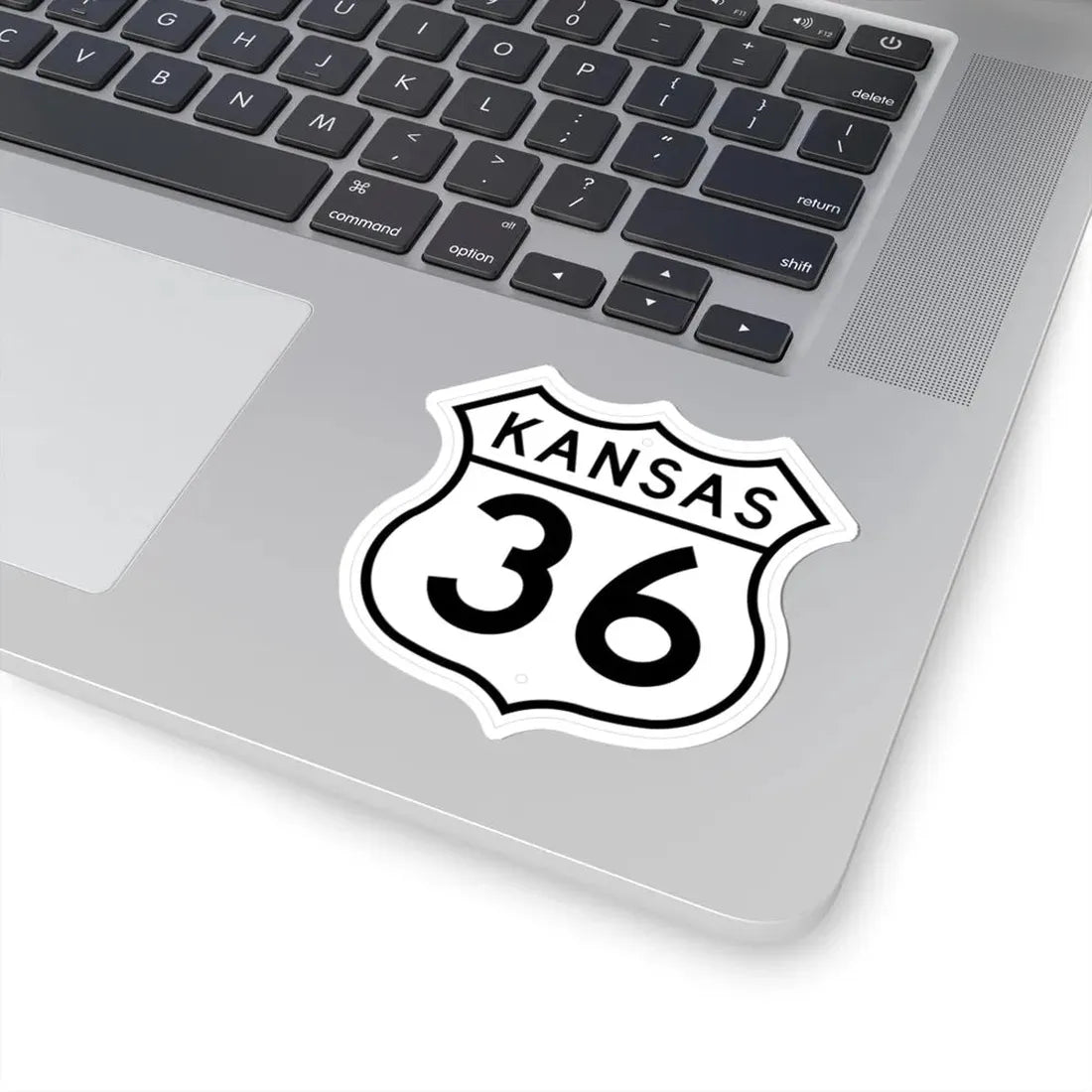 US 36 Kansas 1962 (Kansas) (Road Sign) STICKER Vinyl Kiss-Cut Decal - The Sticker Space