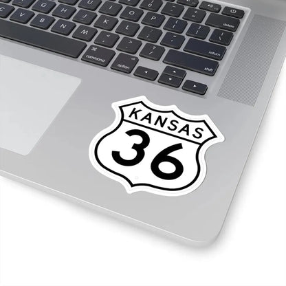 US 36 Kansas 1962 (Kansas) (Road Sign) STICKER Vinyl Kiss-Cut Decal - The Sticker Space