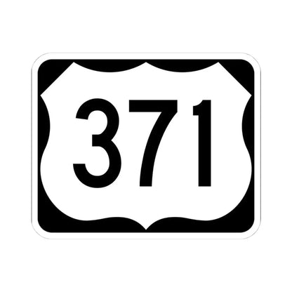 US 371 AR (Arkansas) (Road Sign) STICKER Vinyl Kiss-Cut Decal 4 Inch White - The Sticker Space