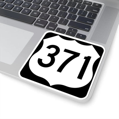 US 371 MN (Minnesota) (Road Sign) STICKER Vinyl Kiss-Cut Decal - The Sticker Space