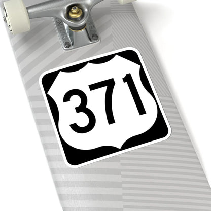US 371 MN (Minnesota) (Road Sign) STICKER Vinyl Kiss-Cut Decal - The Sticker Space