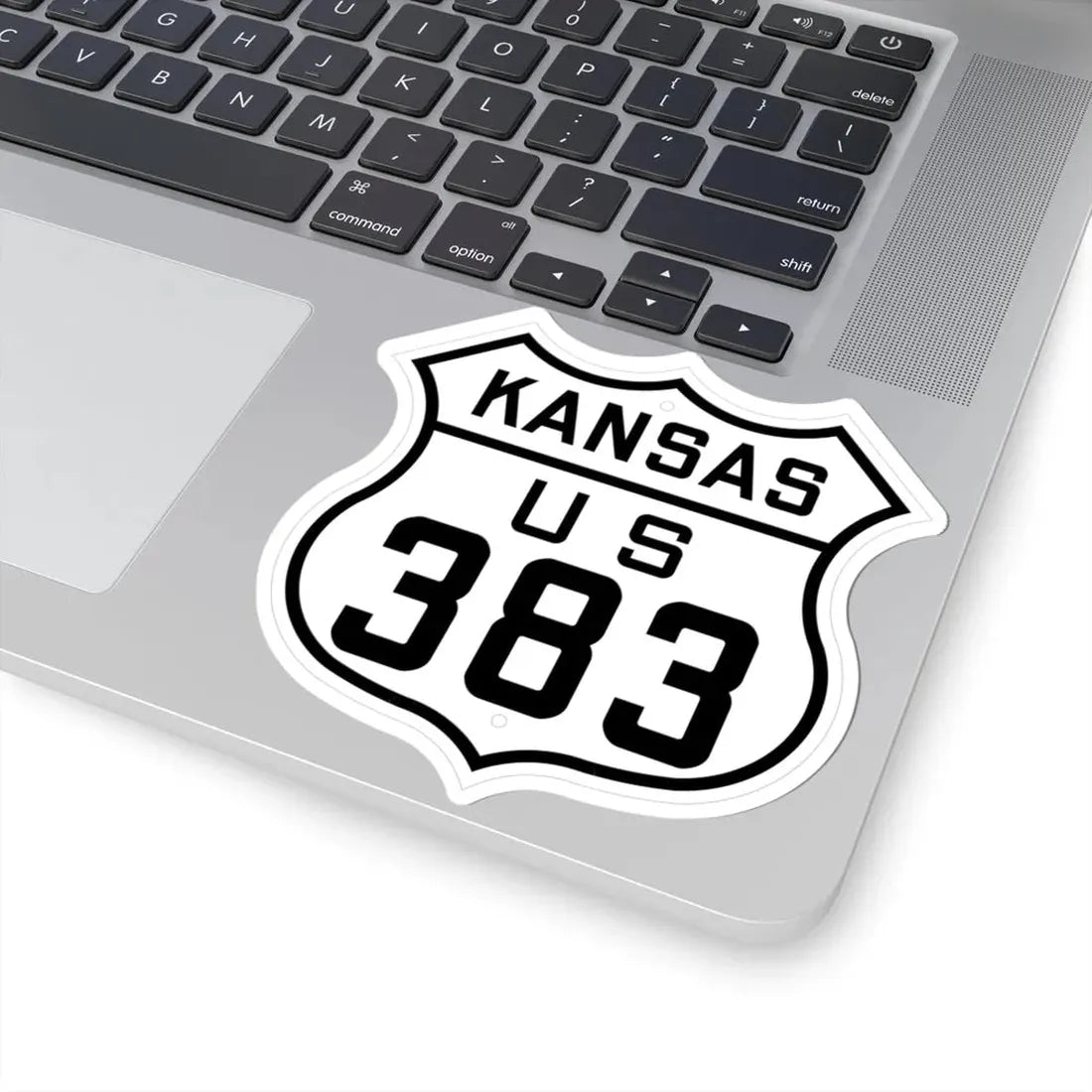 US 383 Kansas 1926 (Kansas) (Road Sign) STICKER Vinyl Kiss-Cut Decal - The Sticker Space