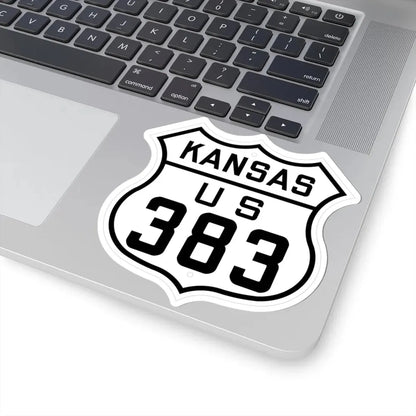 US 383 Kansas 1926 (Kansas) (Road Sign) STICKER Vinyl Kiss-Cut Decal - The Sticker Space