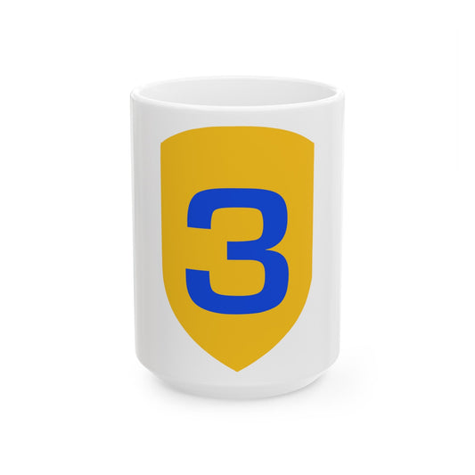 US 3rd Cavalry Division (U.S. Army) White Coffee Mug-15oz-The Sticker Space