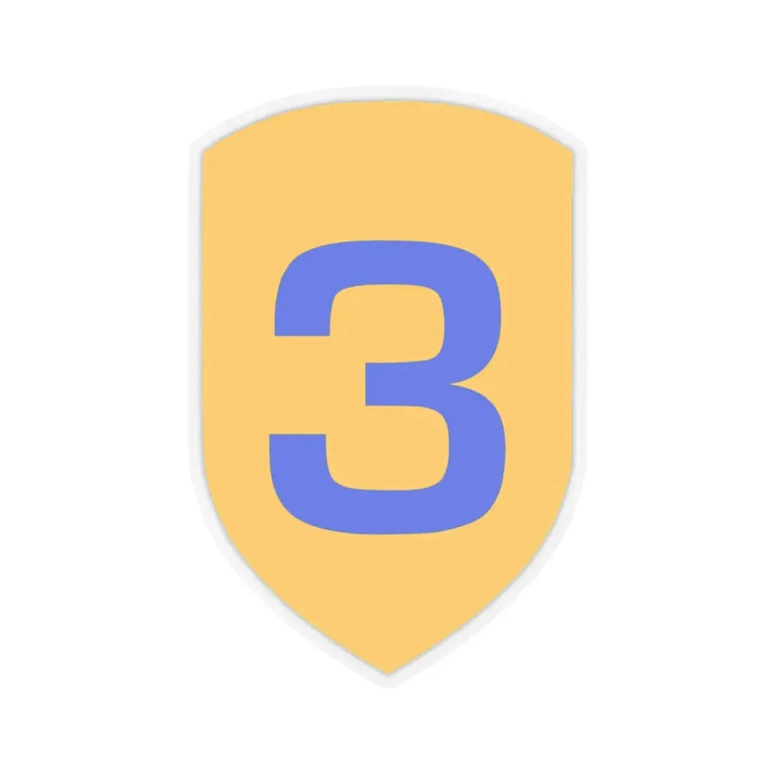 US 3rd Cavalry Division (U.S. Army) STICKER Vinyl Kiss-Cut Decal 4 Inch Transparent - The Sticker Space