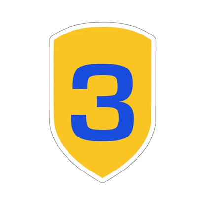 US 3rd Cavalry Division (U.S. Army) STICKER Vinyl Kiss-Cut Decal 6 Inch White - The Sticker Space