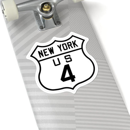US 4 New York 1926 (New York) (Road Sign) STICKER Vinyl Kiss-Cut Decal - The Sticker Space