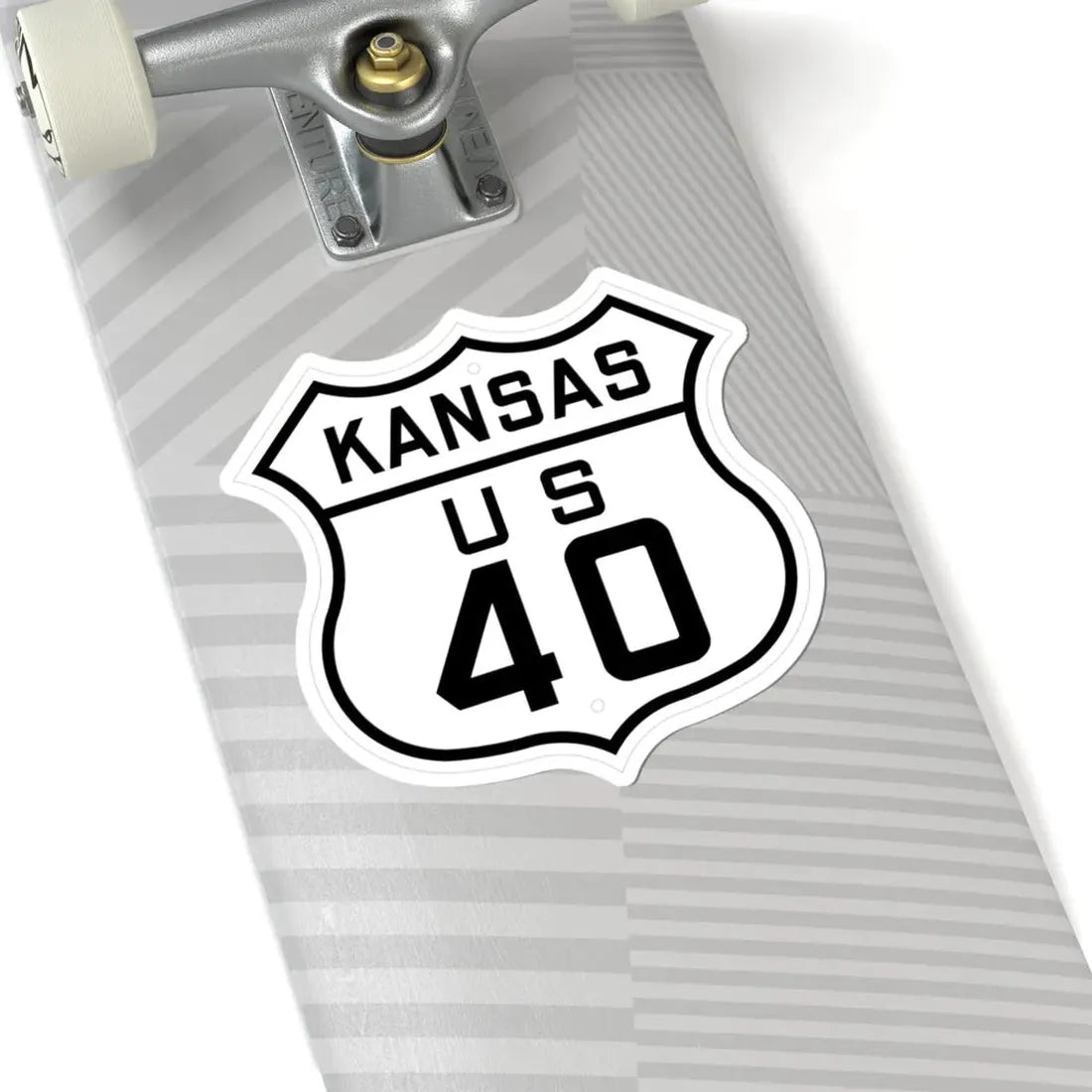 US 40 Kansas 1926 (Kansas) (Road Sign) STICKER Vinyl Kiss-Cut Decal - The Sticker Space