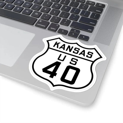 US 40 Kansas 1926 (Kansas) (Road Sign) STICKER Vinyl Kiss-Cut Decal - The Sticker Space