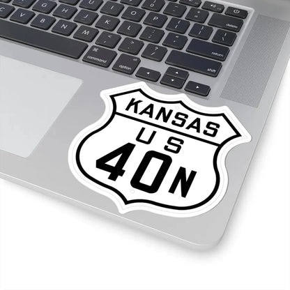 US 40N Kansas 1926 (Kansas) (Road Sign) STICKER Vinyl Kiss-Cut Decal - The Sticker Space