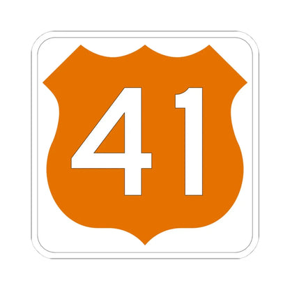 US 41 FL (Florida) (Road Sign) STICKER Vinyl Kiss-Cut Decal 4 Inch White - The Sticker Space