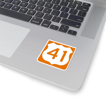 US 41 FL reversed (Florida) (Road Sign) STICKER Vinyl Kiss-Cut Decal - The Sticker Space