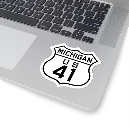 US 41 Michigan 1926 (Michigan) (Road Sign) STICKER Vinyl Kiss-Cut Decal - The Sticker Space