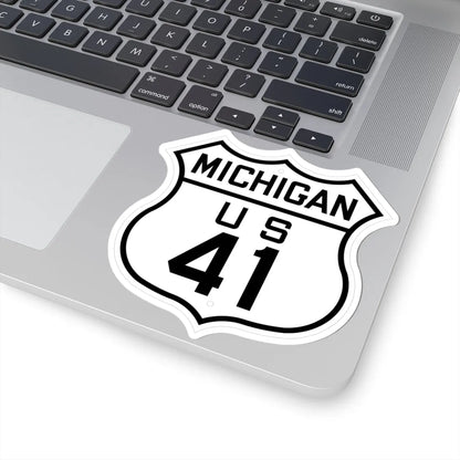 US 41 Michigan 1926 (Michigan) (Road Sign) STICKER Vinyl Kiss-Cut Decal - The Sticker Space