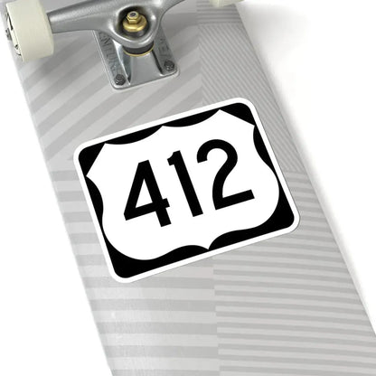 US 412 AR (Arkansas) (Road Sign) STICKER Vinyl Kiss-Cut Decal - The Sticker Space