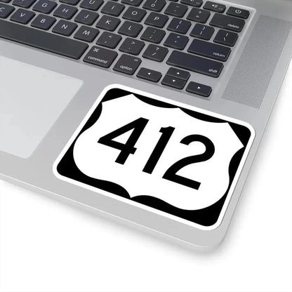 US 412 AR (Arkansas) (Road Sign) STICKER Vinyl Kiss-Cut Decal - The Sticker Space