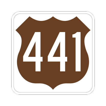 US 441 FL (Florida) (Road Sign) STICKER Vinyl Kiss-Cut Decal 6 Inch White - The Sticker Space