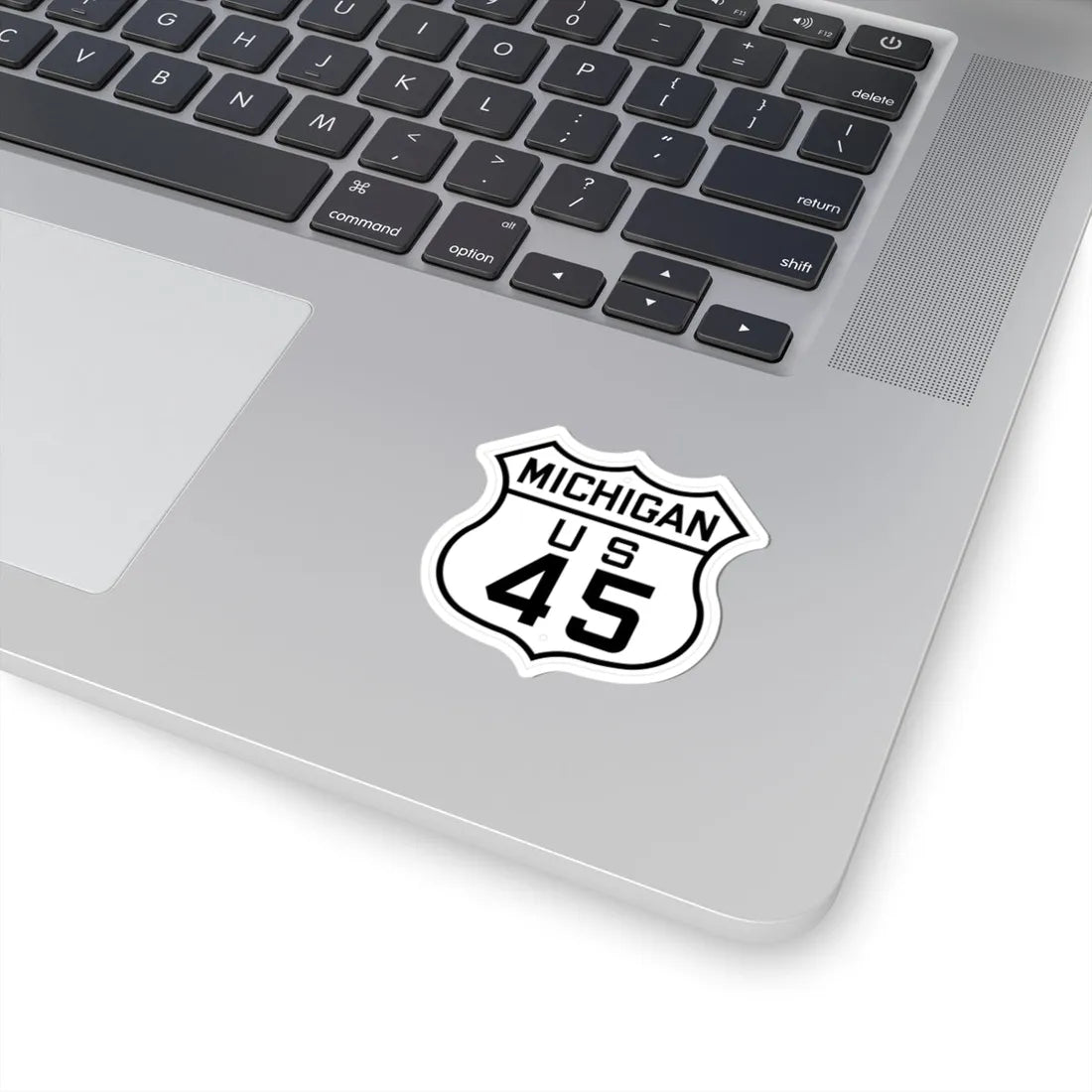 US 45 Michigan 1926 (Michigan) (Road Sign) STICKER Vinyl Kiss-Cut Decal - The Sticker Space