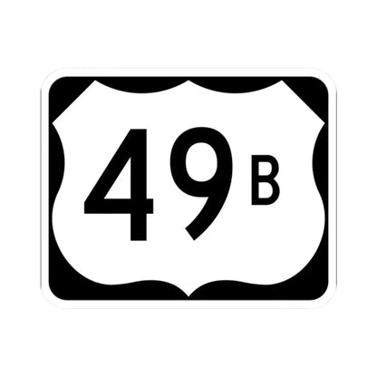 US 49B (Arkansas) (Road Sign) STICKER Vinyl Kiss-Cut Decal 2 Inch White - The Sticker Space