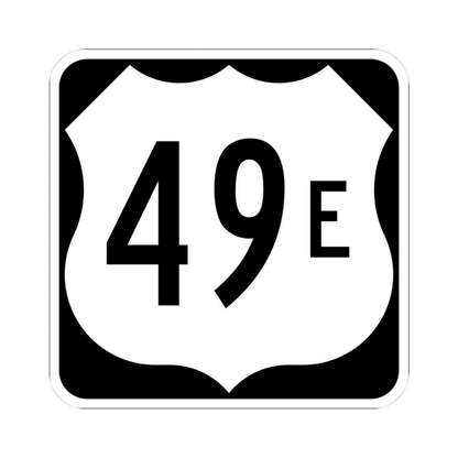US 49E (Mississippi) (Road Sign) STICKER Vinyl Kiss-Cut Decal 3 Inch White - The Sticker Space
