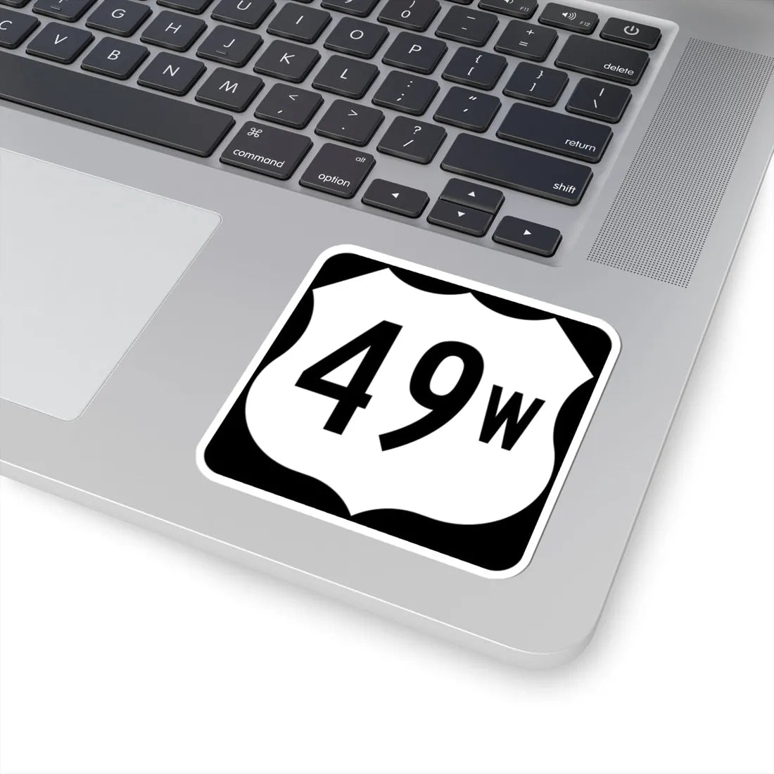 US 49W (Mississippi) (Road Sign) STICKER Vinyl Kiss-Cut Decal - The Sticker Space