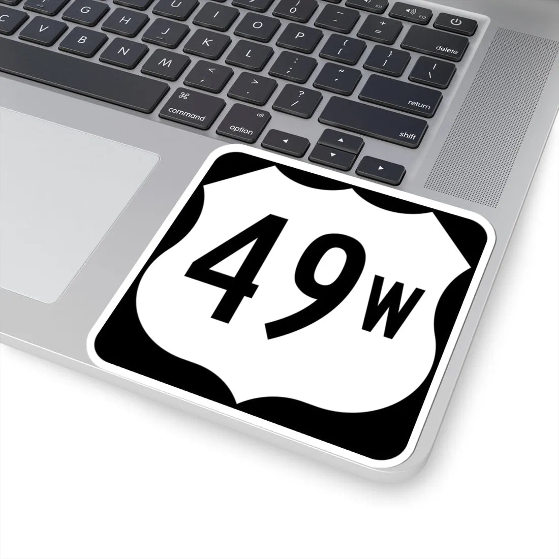 US 49W (Mississippi) (Road Sign) STICKER Vinyl Kiss-Cut Decal - The Sticker Space