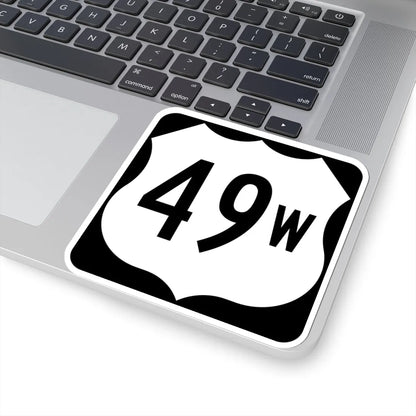US 49W (Mississippi) (Road Sign) STICKER Vinyl Kiss-Cut Decal - The Sticker Space