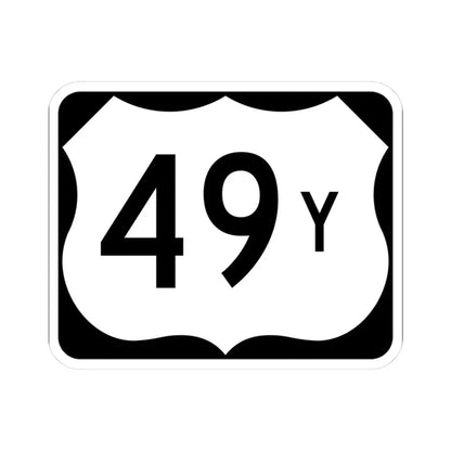 US 49Y (Arkansas) (Road Sign) STICKER Vinyl Kiss-Cut Decal 3 Inch White - The Sticker Space