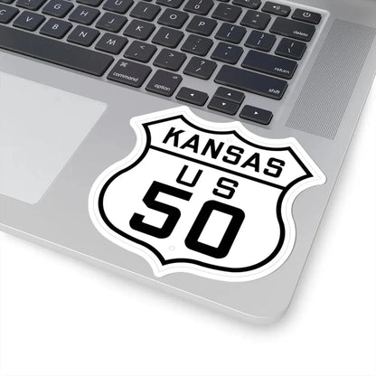 US 50 Kansas 1926 (Kansas) (Road Sign) STICKER Vinyl Kiss-Cut Decal - The Sticker Space