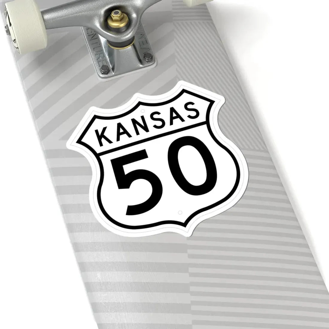 US 50 Kansas 1962 (Kansas) (Road Sign) STICKER Vinyl Kiss-Cut Decal - The Sticker Space