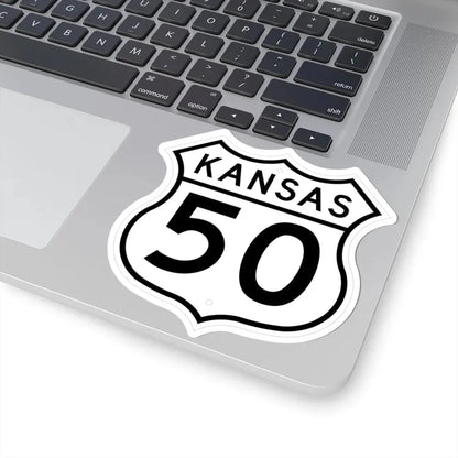 US 50 Kansas 1962 (Kansas) (Road Sign) STICKER Vinyl Kiss-Cut Decal - The Sticker Space
