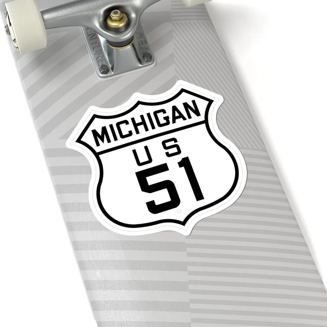 US 51 Michigan 1926 (Michigan) (Road Sign) STICKER Vinyl Kiss-Cut Decal - The Sticker Space
