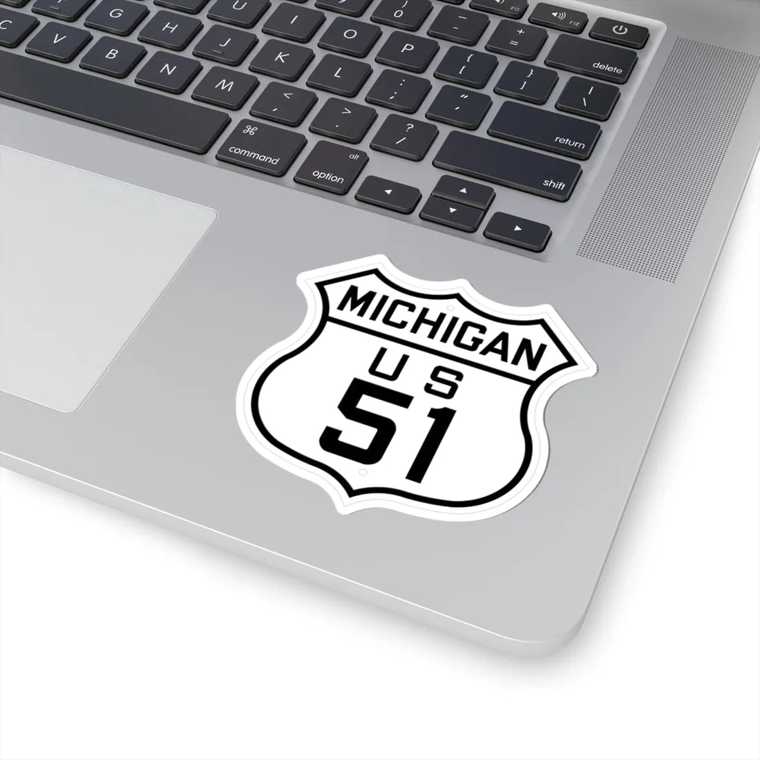 US 51 Michigan 1926 (Michigan) (Road Sign) STICKER Vinyl Kiss-Cut Decal - The Sticker Space