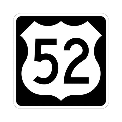 US 52 IA (Iowa) (Road Sign) STICKER Vinyl Kiss-Cut Decal 6 Inch White - The Sticker Space