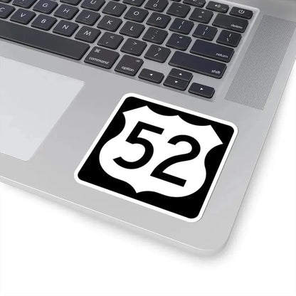 US 52 IA (Iowa) (Road Sign) STICKER Vinyl Kiss-Cut Decal - The Sticker Space