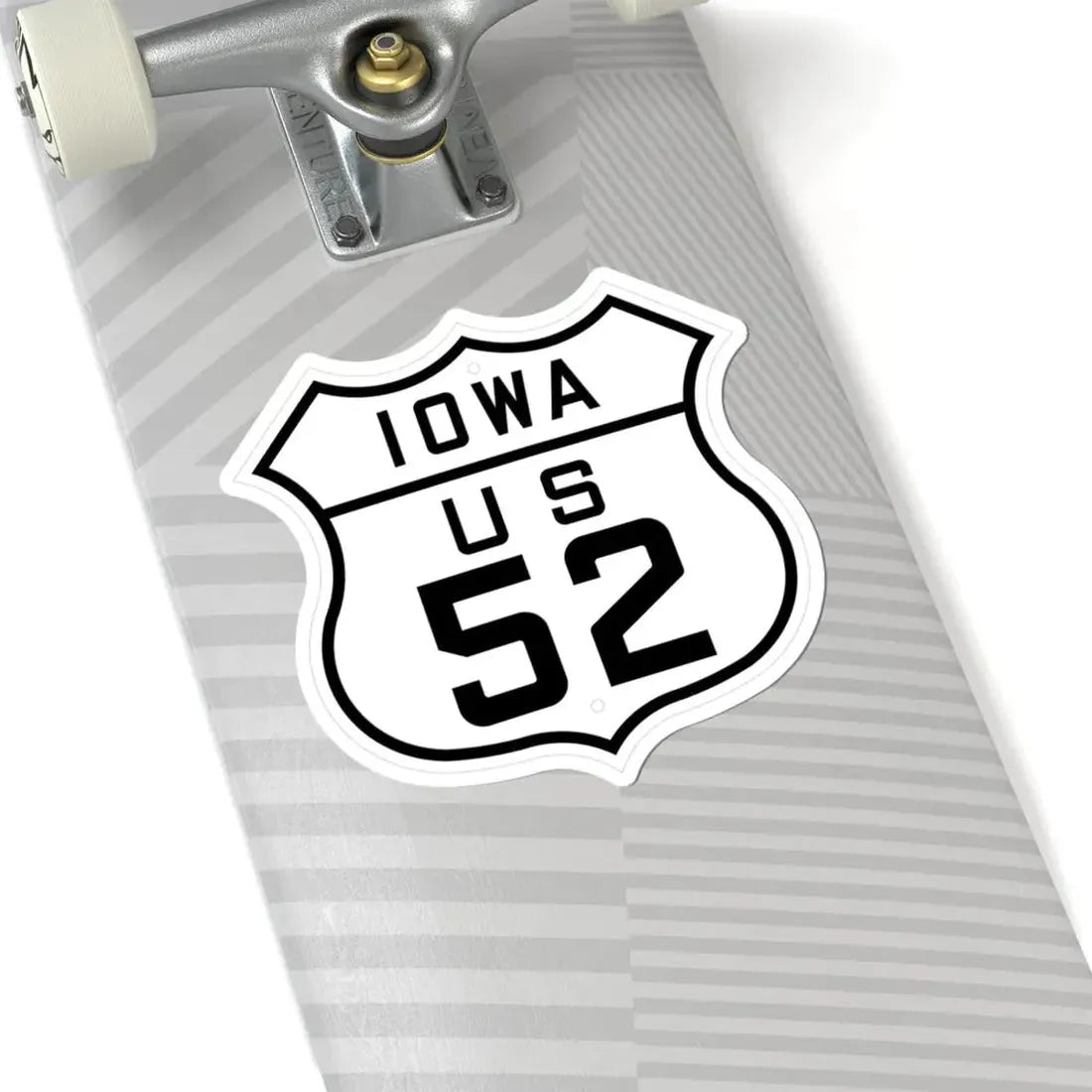 US 52 Iowa 1926 (Iowa) (Road Sign) STICKER Vinyl Kiss-Cut Decal - The Sticker Space