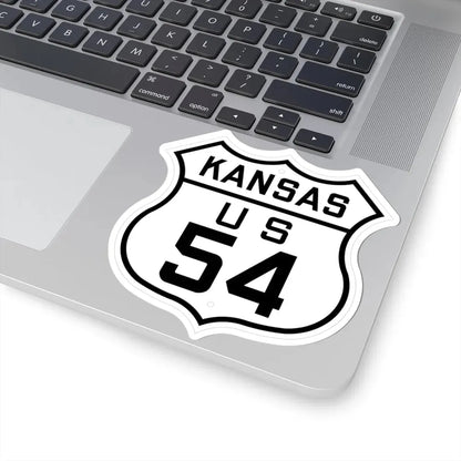 US 54 Kansas 1926 (Kansas) (Road Sign) STICKER Vinyl Kiss-Cut Decal - The Sticker Space