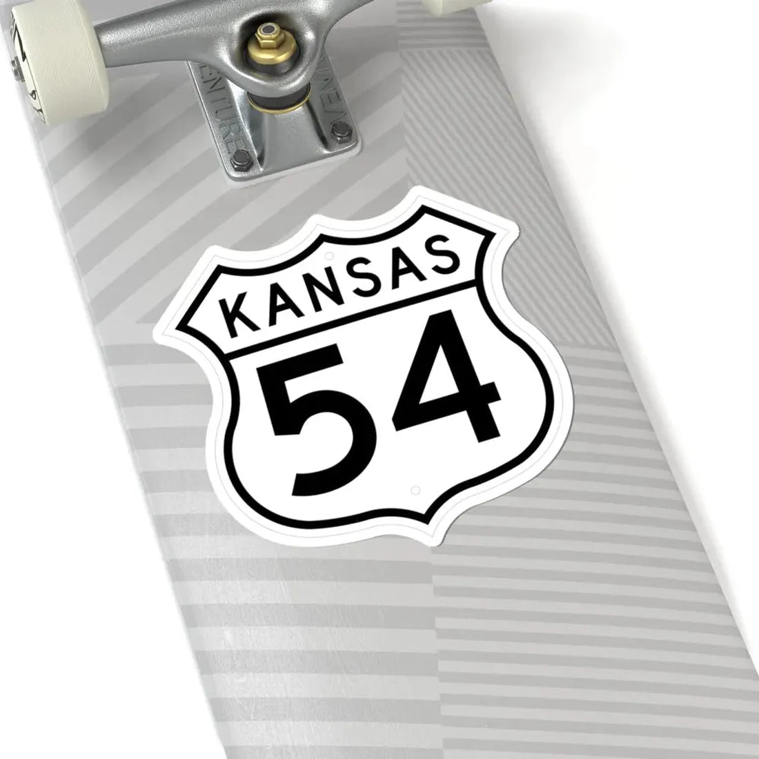 US 54 Kansas 1962 (Kansas) (Road Sign) STICKER Vinyl Kiss-Cut Decal - The Sticker Space