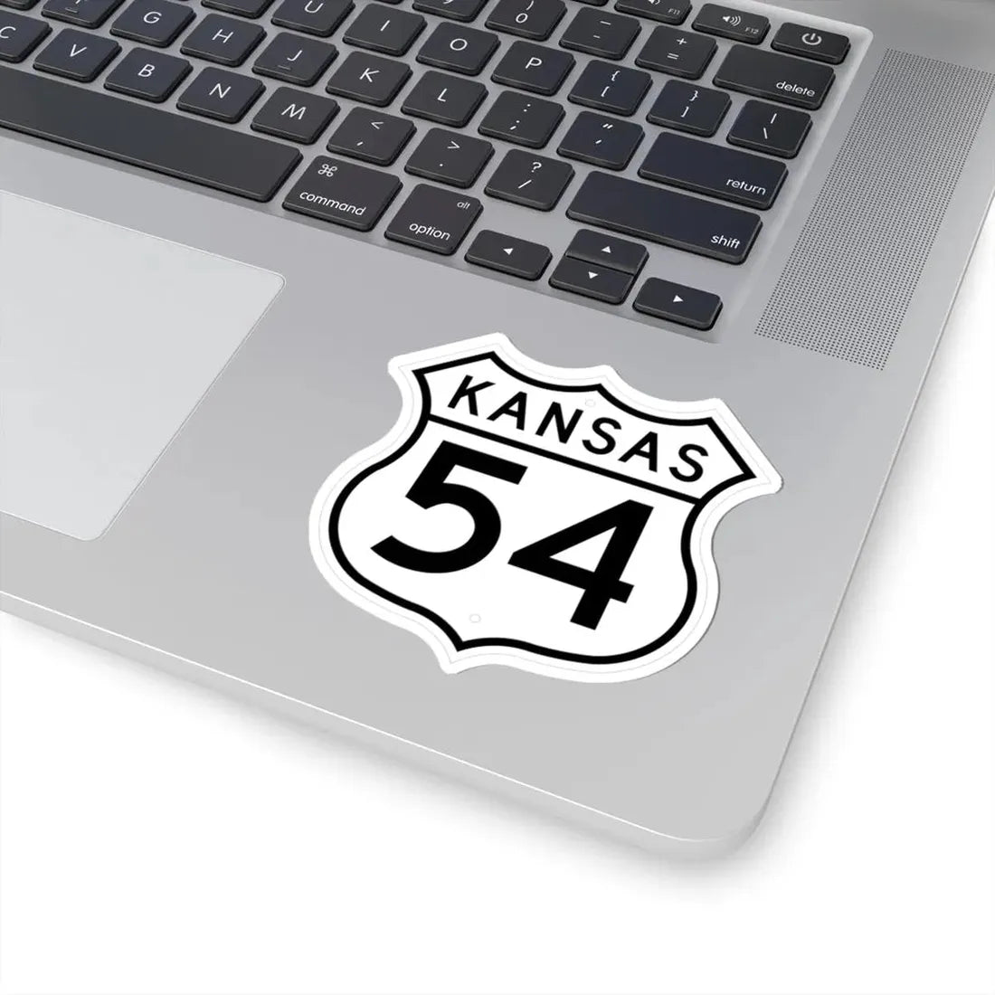 US 54 Kansas 1962 (Kansas) (Road Sign) STICKER Vinyl Kiss-Cut Decal - The Sticker Space