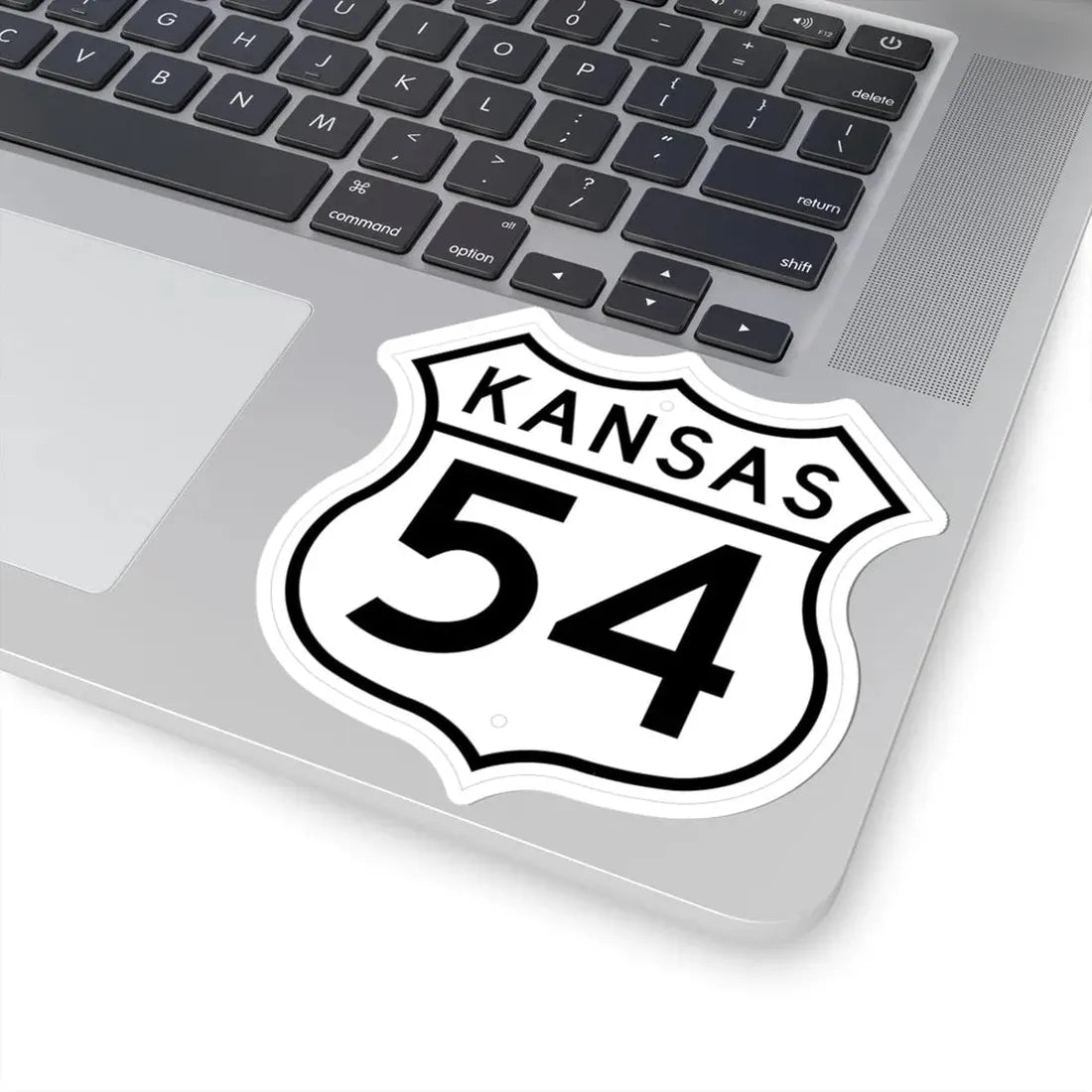 US 54 Kansas 1962 (Kansas) (Road Sign) STICKER Vinyl Kiss-Cut Decal - The Sticker Space