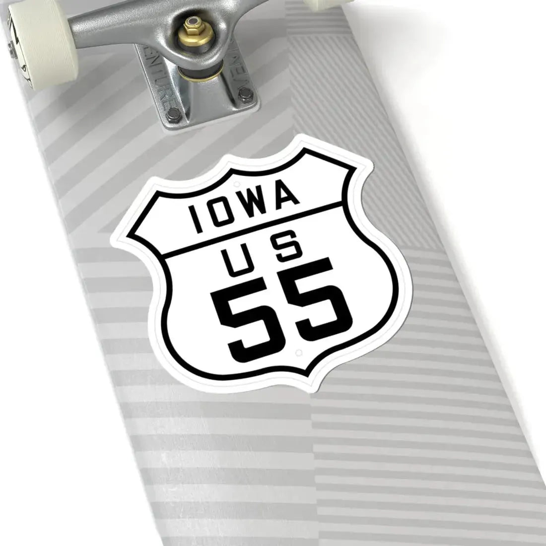 US 55 Iowa 1926 (Iowa) (Road Sign) STICKER Vinyl Kiss-Cut Decal - The Sticker Space