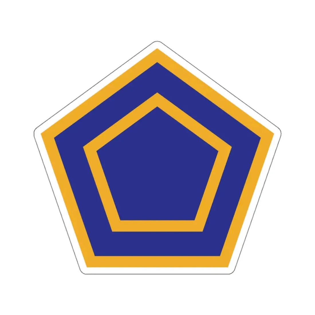 US 55th Infantry Division (U.S. Army) STICKER Vinyl Kiss-Cut Decal 4 Inch White - The Sticker Space