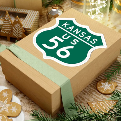 US 56 Kansas 1948 (Kansas) (Road Sign) STICKER Vinyl Kiss-Cut Decal - The Sticker Space