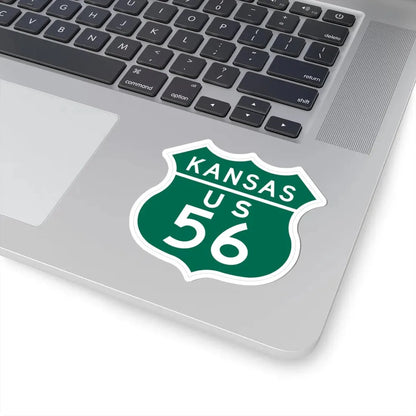 US 56 Kansas 1948 (Kansas) (Road Sign) STICKER Vinyl Kiss-Cut Decal - The Sticker Space