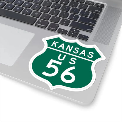 US 56 Kansas 1948 (Kansas) (Road Sign) STICKER Vinyl Kiss-Cut Decal - The Sticker Space